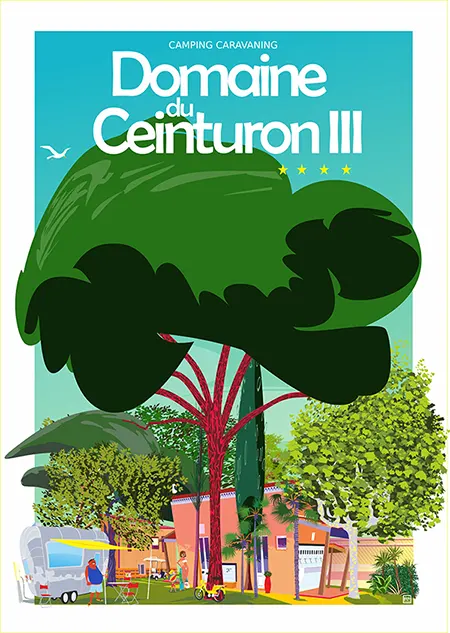 Affiche Camping Domaine Ceinturon 3 à Hyères par Loizo