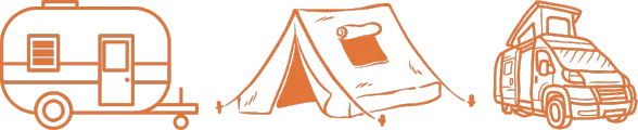 Illustration Emplacement Caravane Tente et Fourgon